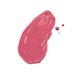 Pink lipstick swatch on a white background
