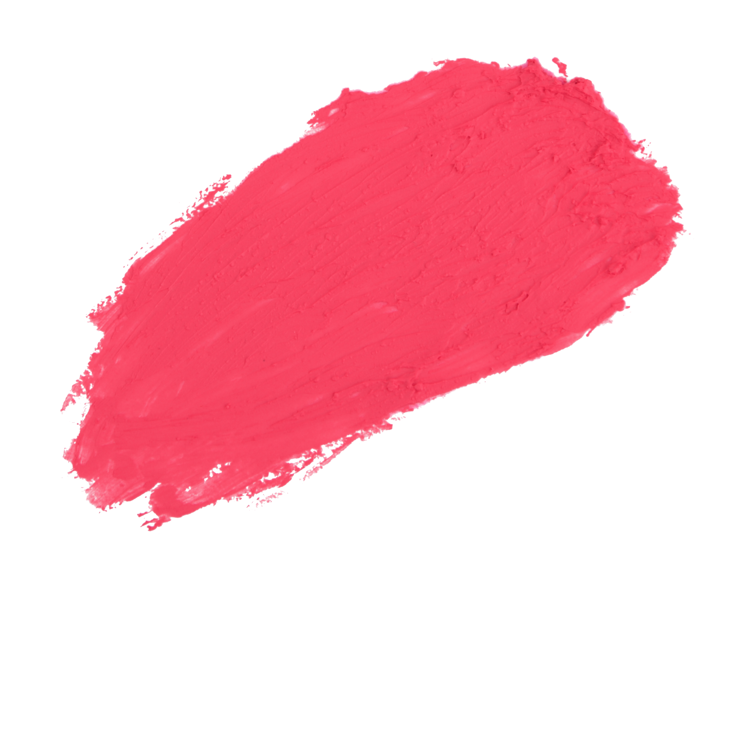 swatch of bright coral lipstick 
