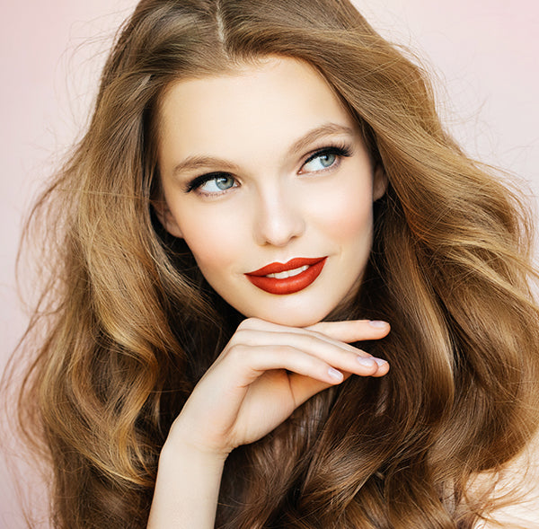 Red Lipstick on model 